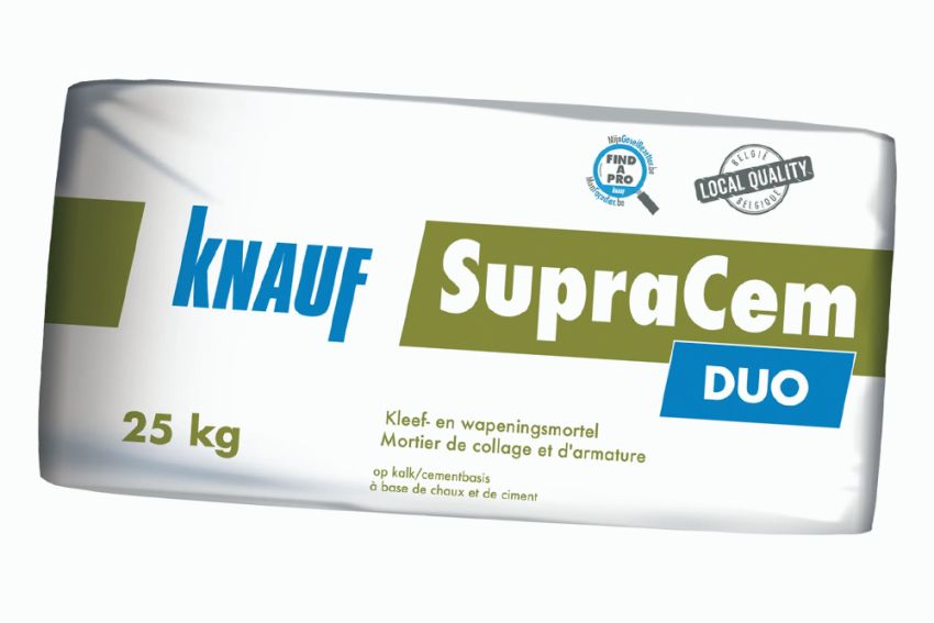 Knauf complète son assortiment avec son nouveau produit SupraCem DUO