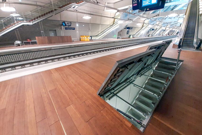 Accès sûr et rapide aux installations techniques sous la gare de Paris