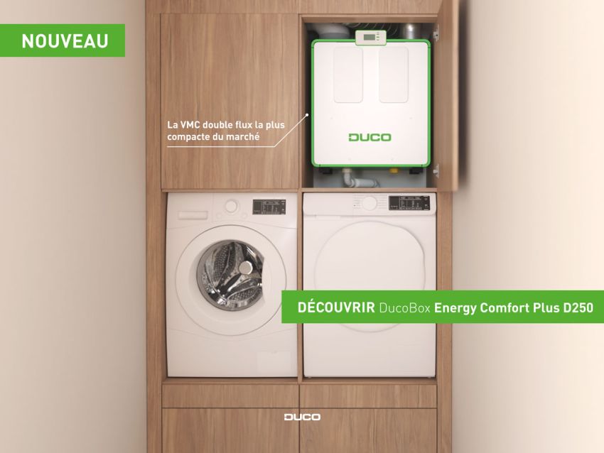 DucoBox Energy Comfort (Plus) D250 : récupération de chaleur maximale dans un format ultracompact