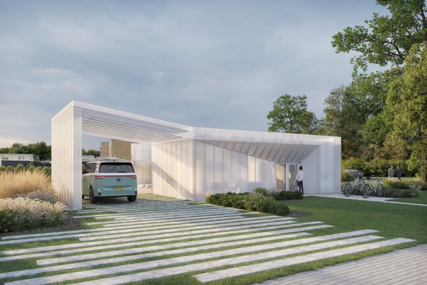 La start-up belge KiteHouse construit une première maison en polycarbonate