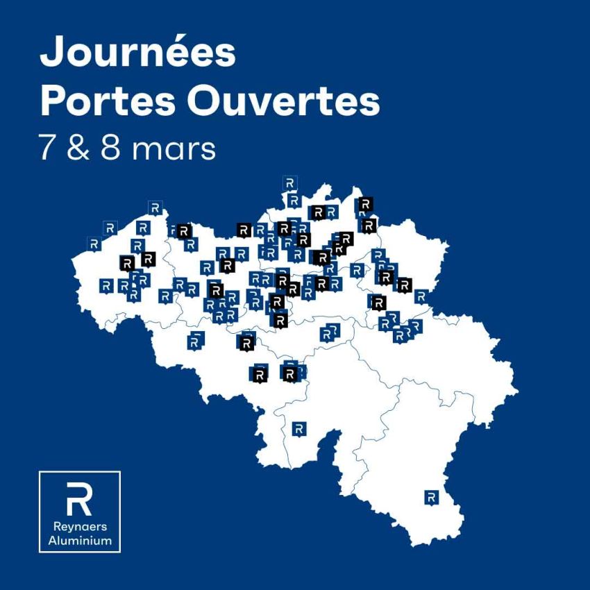 Journées Portes Ouvertes Reynaers Aluminium les 7 et 8 mars